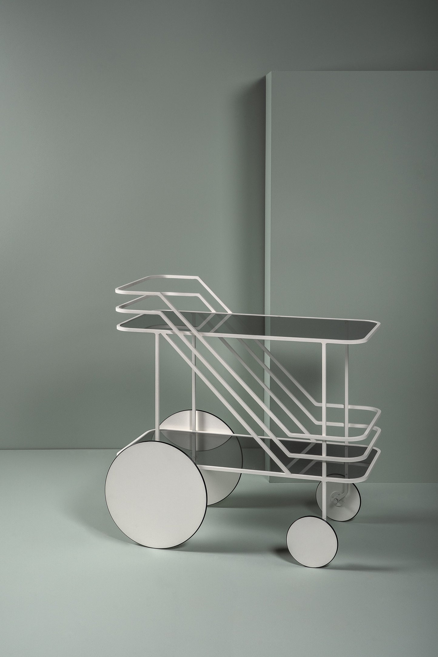 Come As You Are Glass Trolley |Bar Cart