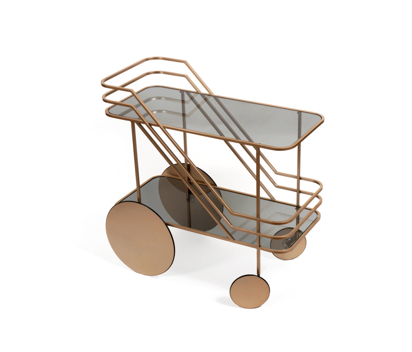 Come As You Are Glass Trolley |Bar Cart