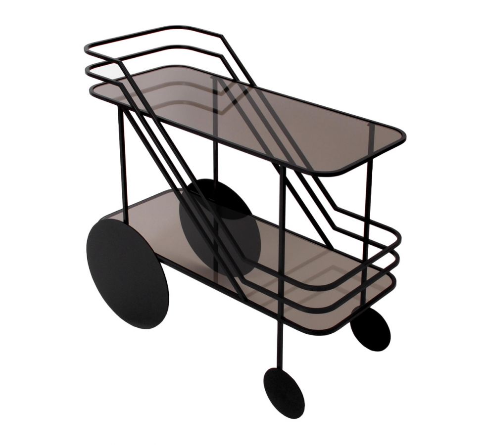 Come As You Are Glass Trolley |Bar Cart